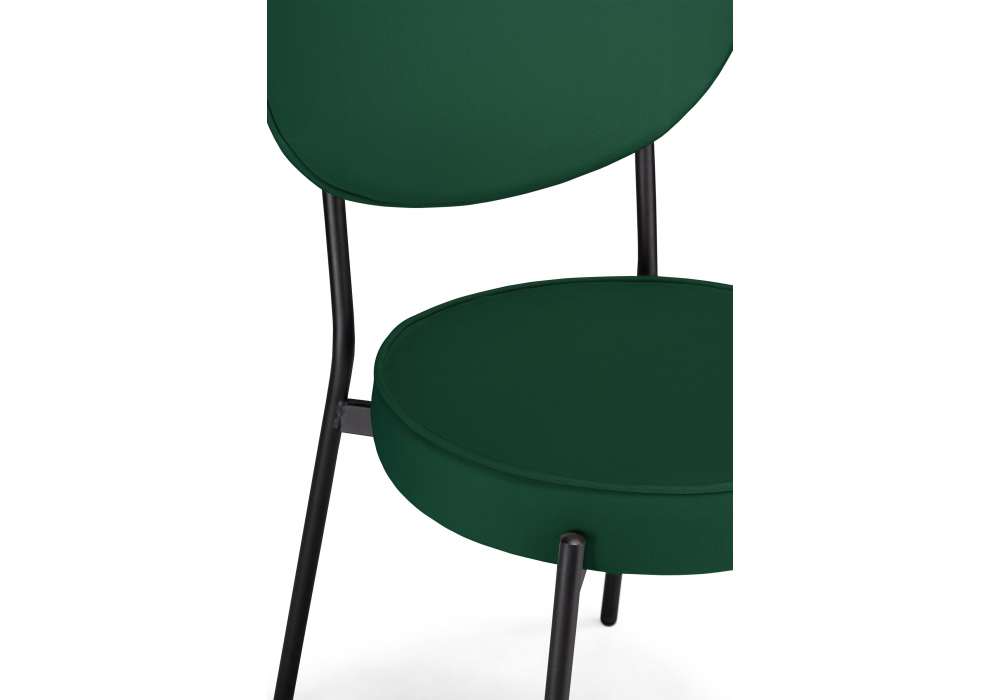 фото стул на металлокаркасе woodville ройс зеленый / черный 584278 | 220svet.ru