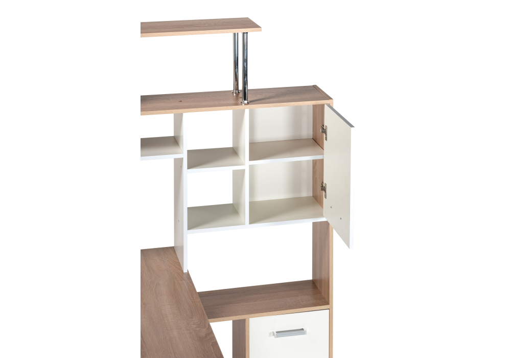 фото компьютерный стол woodville кс15 правый дуб сонома 328694 | 220svet.ru