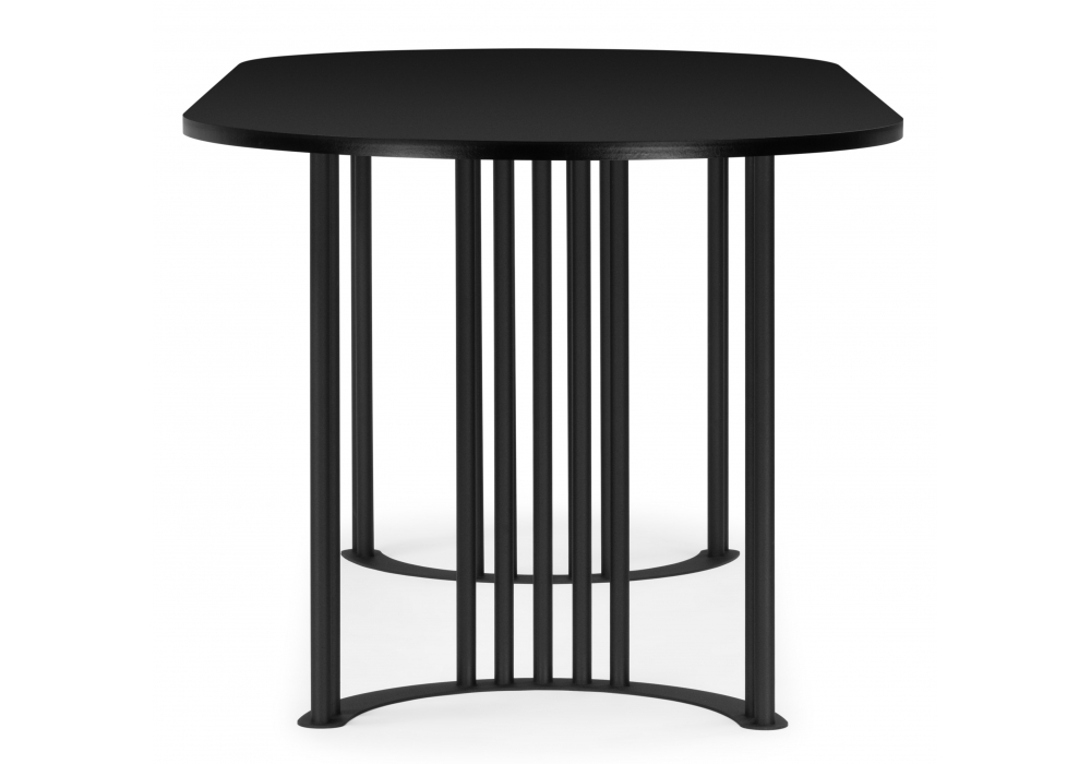 фото стол деревянный woodville хьюго черная шагрень пленка 620420 | 220svet.ru