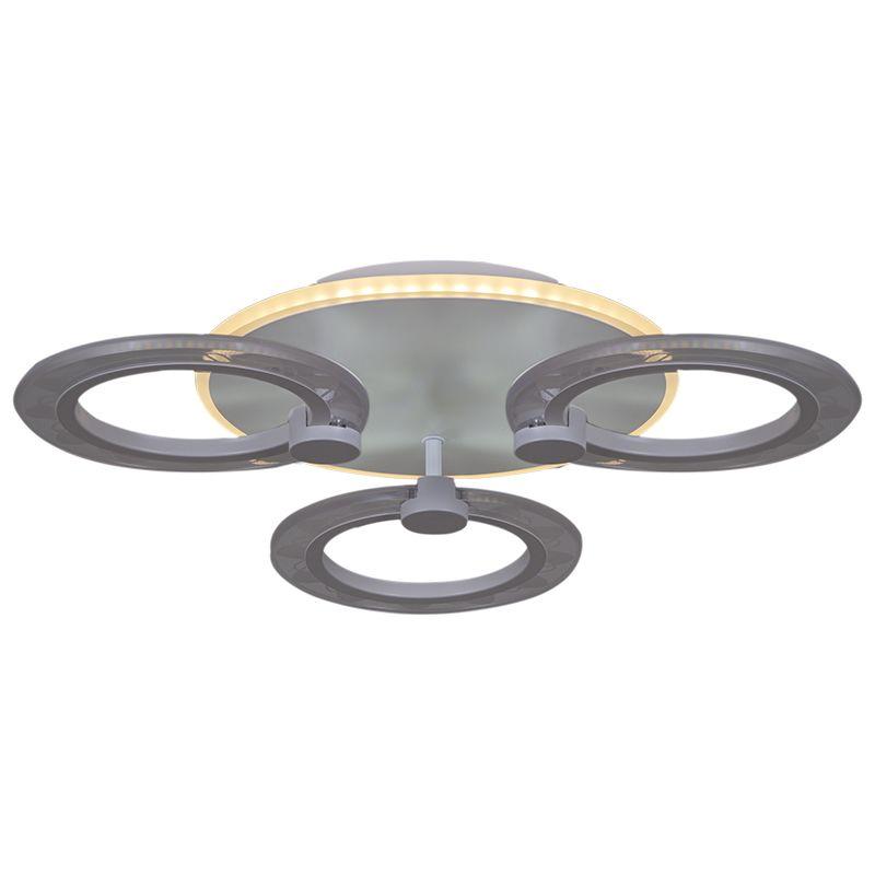 фото потолочная светодиодная люстра reluce 20309-0.3-3+1 wt 57w | 220svet.ru