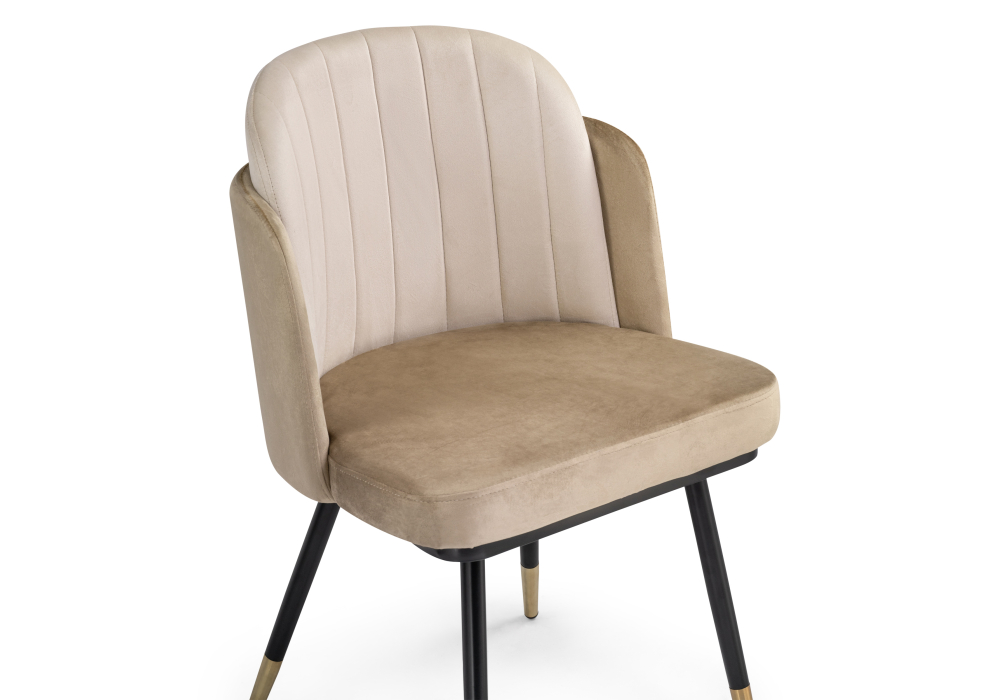 фото стул woodville penelopa beige / light beige / black / gold 15416 | 220svet.ru