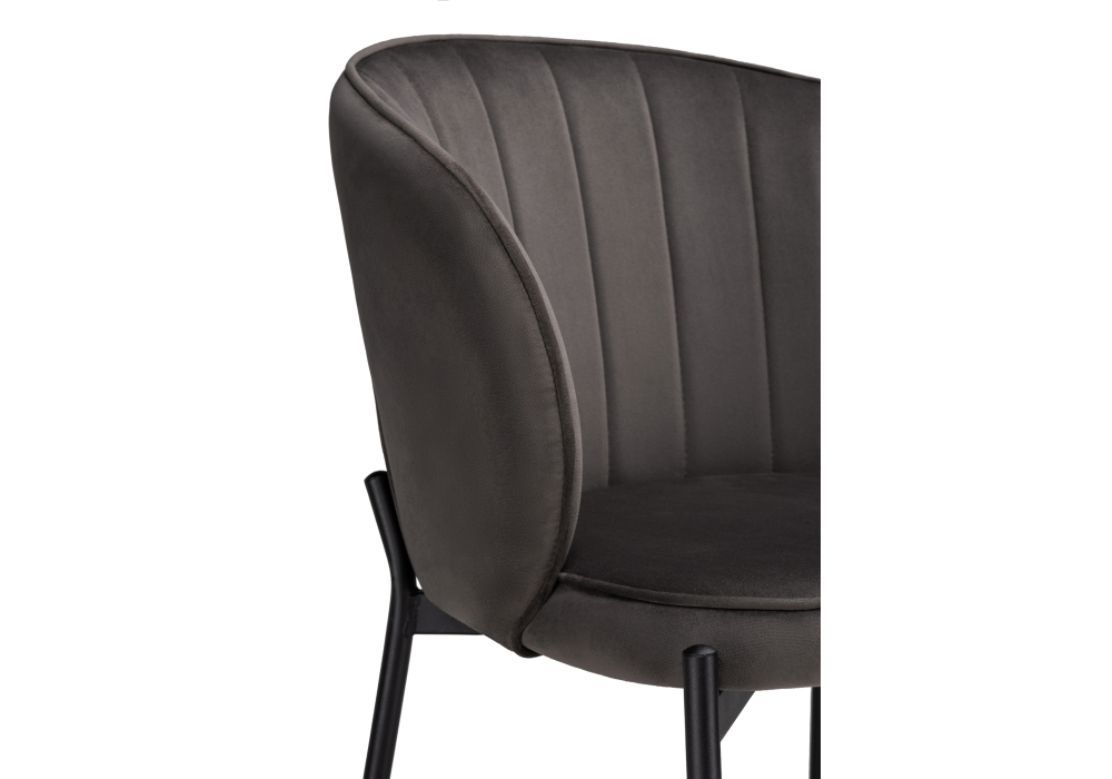 фото стул woodville нейл серый / черный 528448 | 220svet.ru