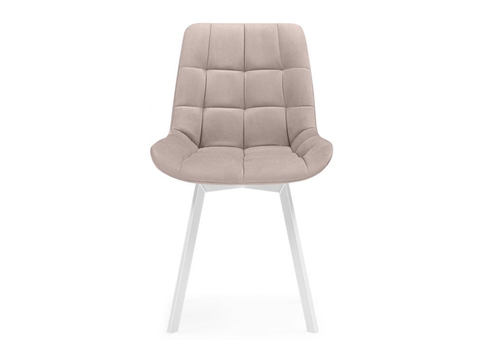 фото стул крутящийся woodville челси 360 латте (zd 290) / белый 626086 | 220svet.ru