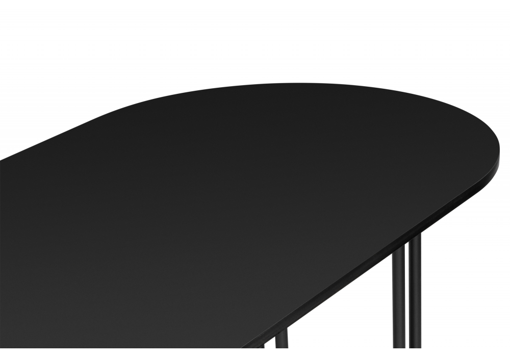 фото стол деревянный woodville хьюго черная шагрень пленка 620420 | 220svet.ru