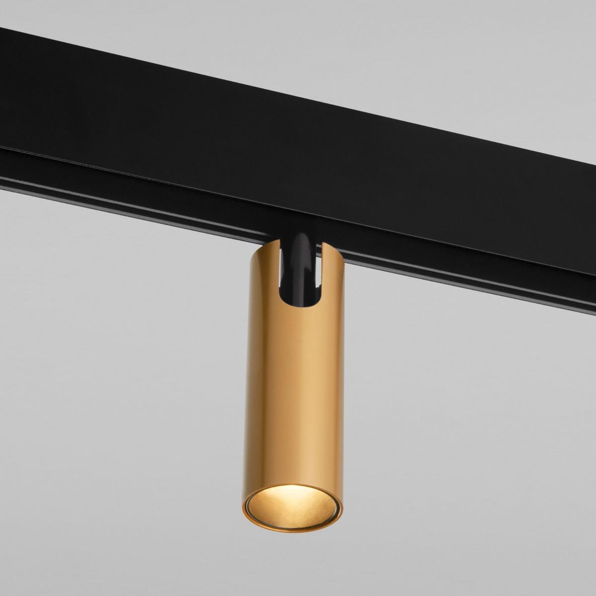 фото трековый магнитный светодиодный светильник elektrostandard латунь 7w 4200k 85035/01 a062794 | 220svet.ru