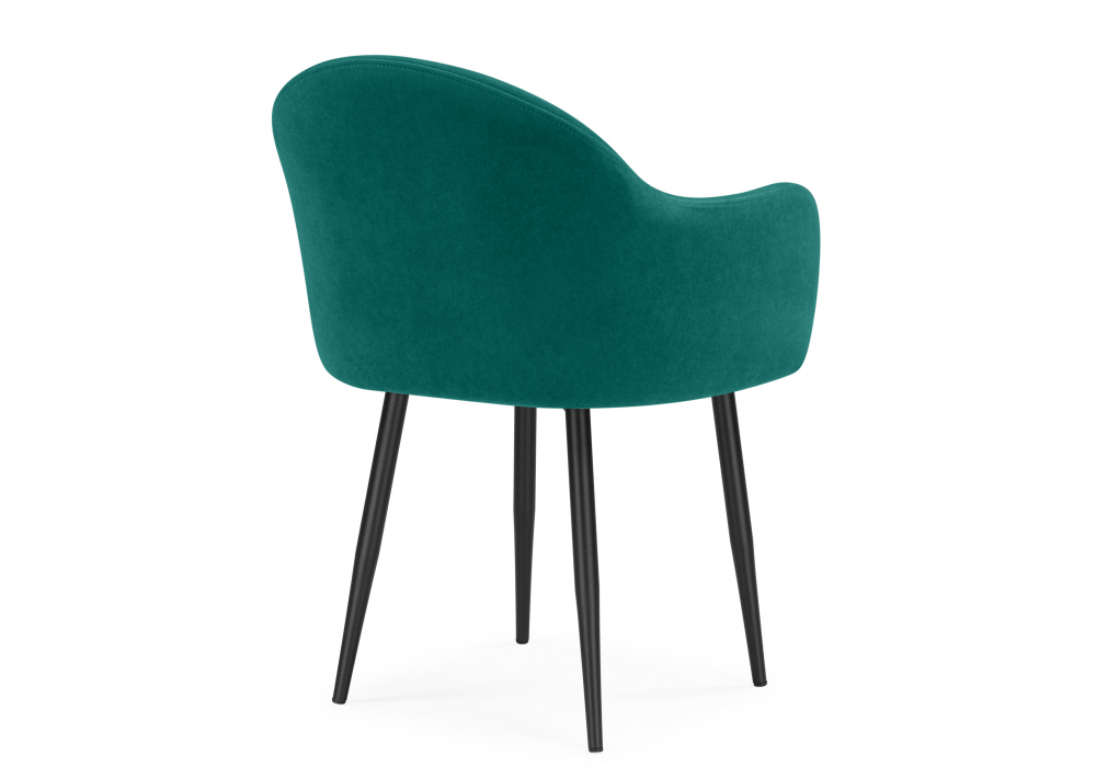 фото стул на металлокаркасе woodville морено velutto 33 / черный 622997 | 220svet.ru