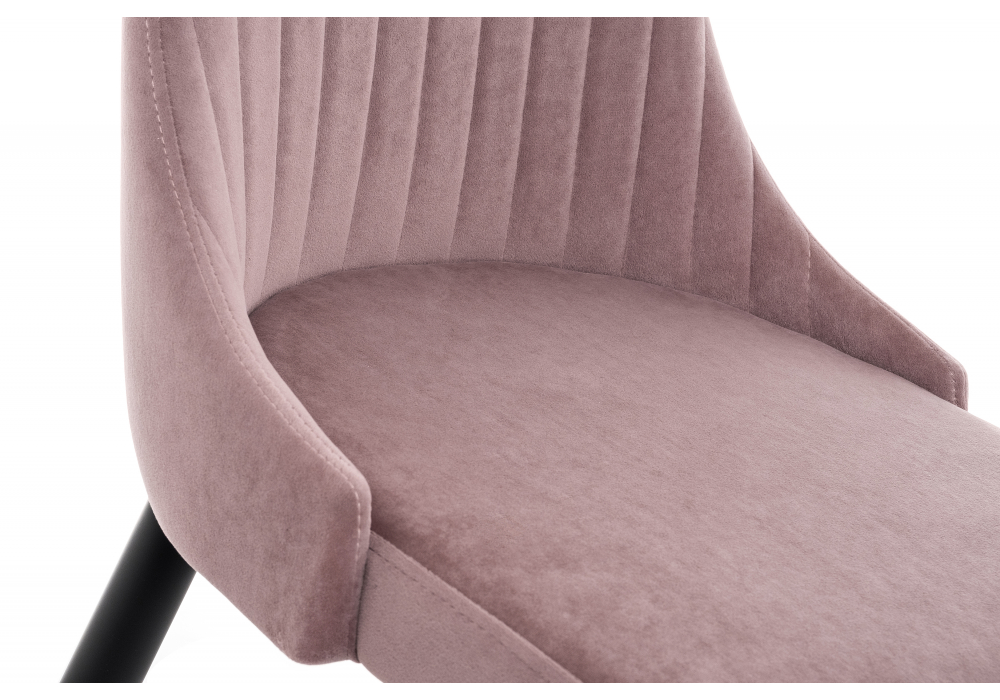 фото стул на металлокаркасе woodville kora light purple / black 15094 | 220svet.ru