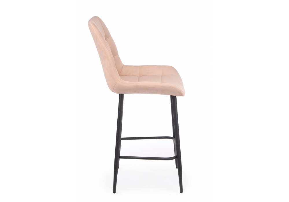 фото барный стул вращающийся woodville челси 360 бежевый (zd 210) / черный 632558 | 220svet.ru