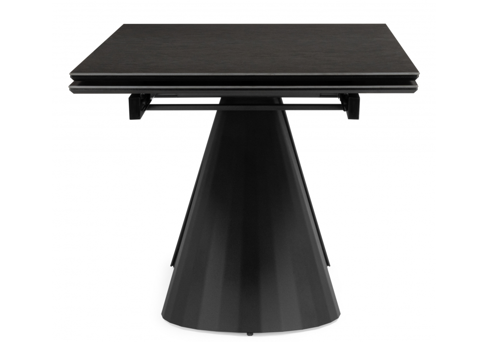 фото керамический стол 180(260)x90 woodville шелтон massa ink gray / черный 621512 | 220svet.ru