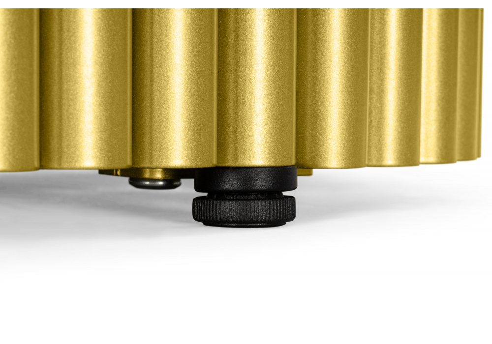 фото стол деревянный 180х90 woodville барон о черная шагрень пленка / золотые ноги 620291 | 220svet.ru