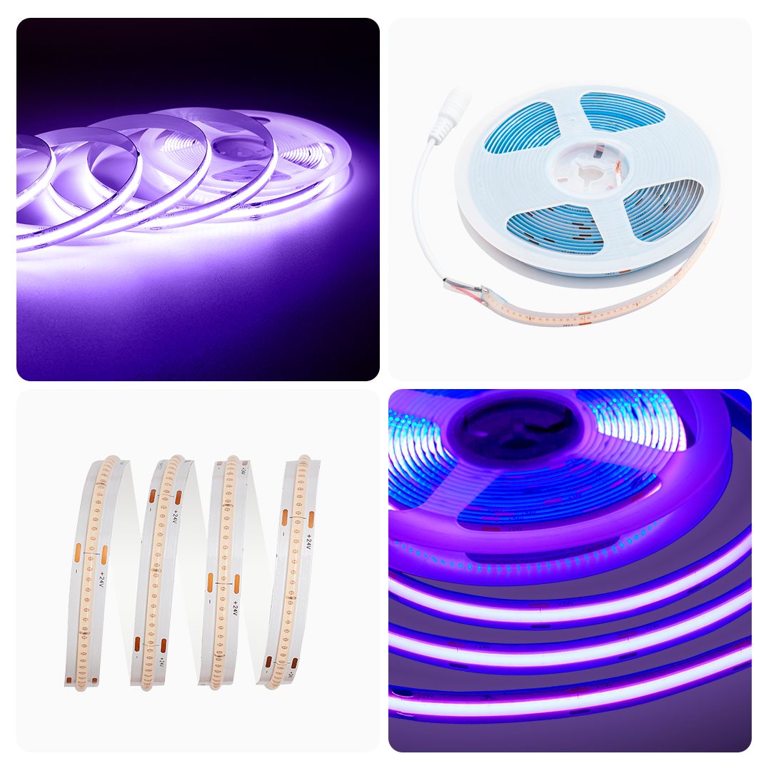 фото лента apeyron 14w/m 512led/m cob фиолетовый 3m 211оо | 220svet.ru