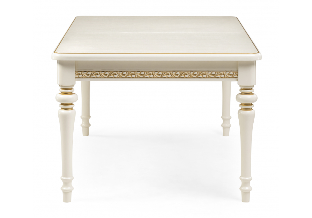 фото стол деревянный раскладной woodville маранта 618716 слоновая кость | 220svet.ru