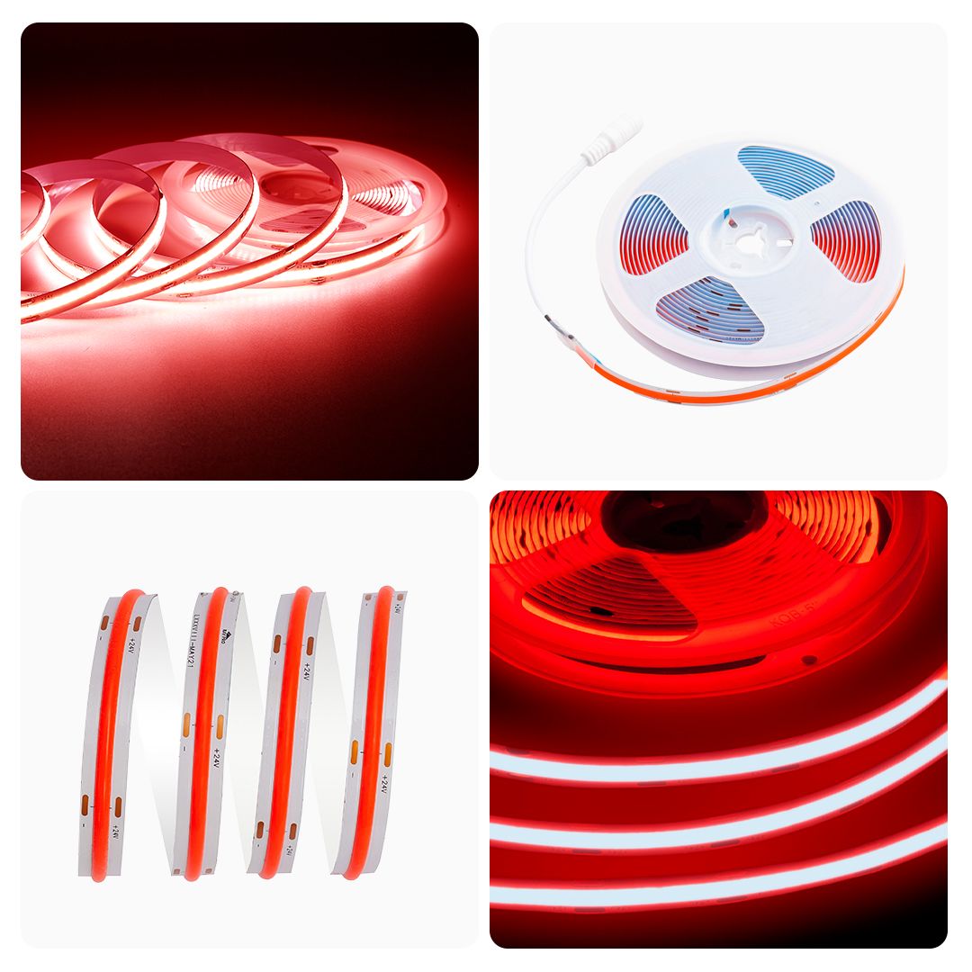 фото лента apeyron 14w/m 512led/m cob красный 3m 209оо | 220svet.ru