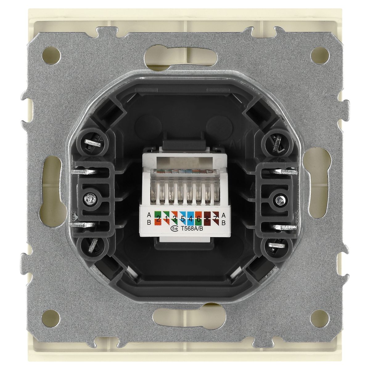 фото розетка эра arktik 16-3107-02 информационная rj45 слоновая кость б0070475 | 220svet.ru