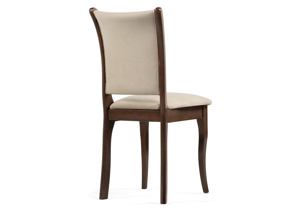 фото стул деревянный woodville санати сливочный раф / темный орех 527068 | 220svet.ru