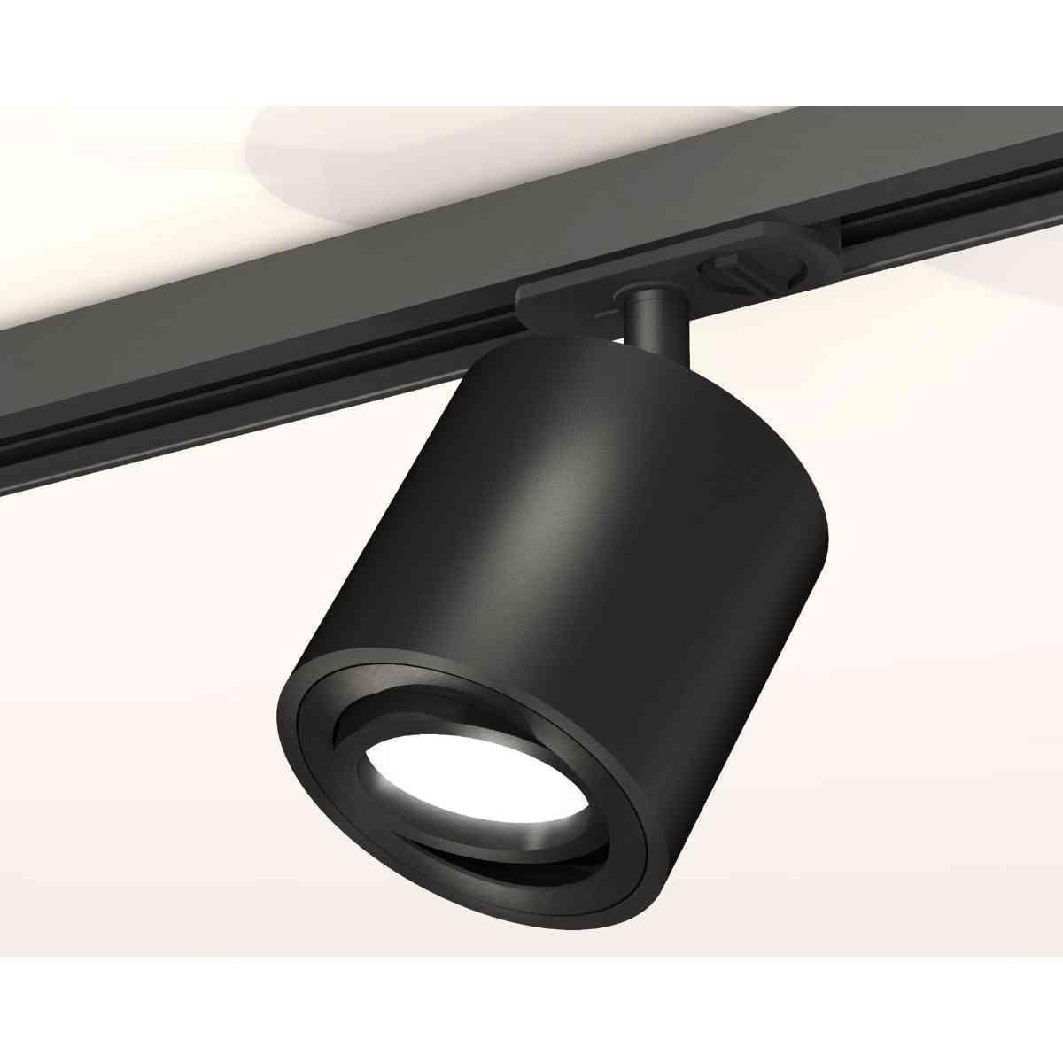 фото комплект трекового светильника ambrella light xt7532020 sbk/pbk черный песок/черный полированный (a2537, c7532, n7002) | 220svet.ru