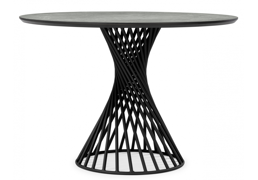 фото керамический стол woodville вивиен 110 dolmen cris sahara / черный 625624 | 220svet.ru