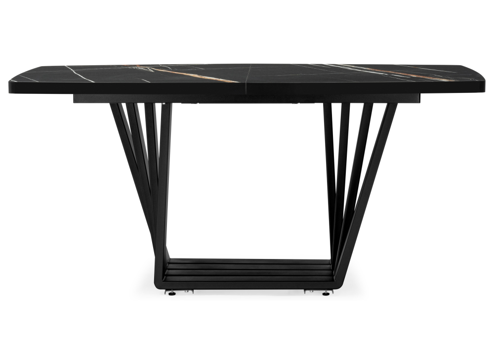 фото стол деревянный раскладной woodville эудес sahara noir / черный 630162 | 220svet.ru