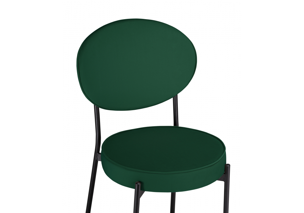 фото стул на металлокаркасе woodville ройс зеленый / черный 584278 | 220svet.ru