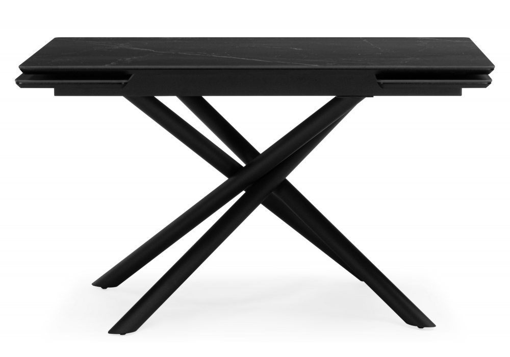 фото керамический стол раскладной 120(180)х80 woodville мэриан shakespeare black / черный 625717 | 220svet.ru