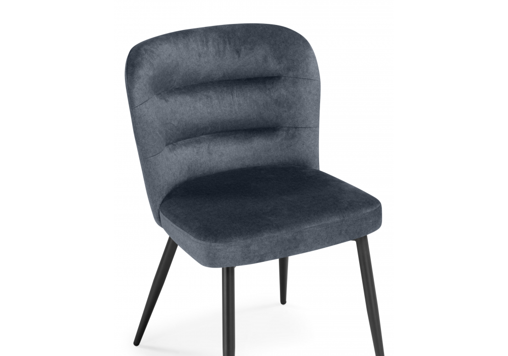 фото стул на металлокаркасе woodville kilian dark gray / black 15846 | 220svet.ru