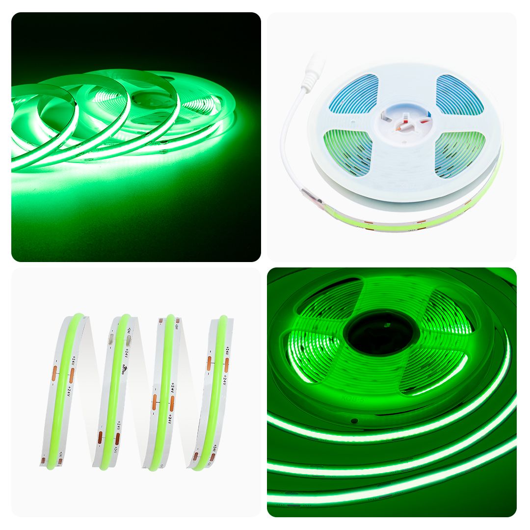 фото лента apeyron 14w/m 512led/m cob зеленый 2m 208оо | 220svet.ru