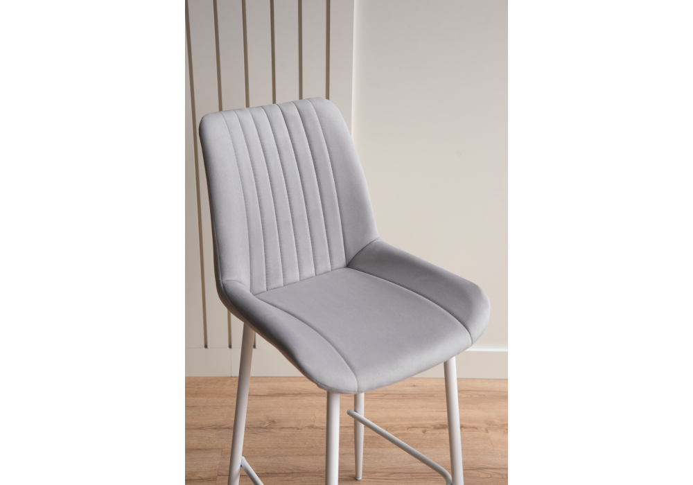 фото барный стул woodville седа светло-серый / белый 632584 | 220svet.ru