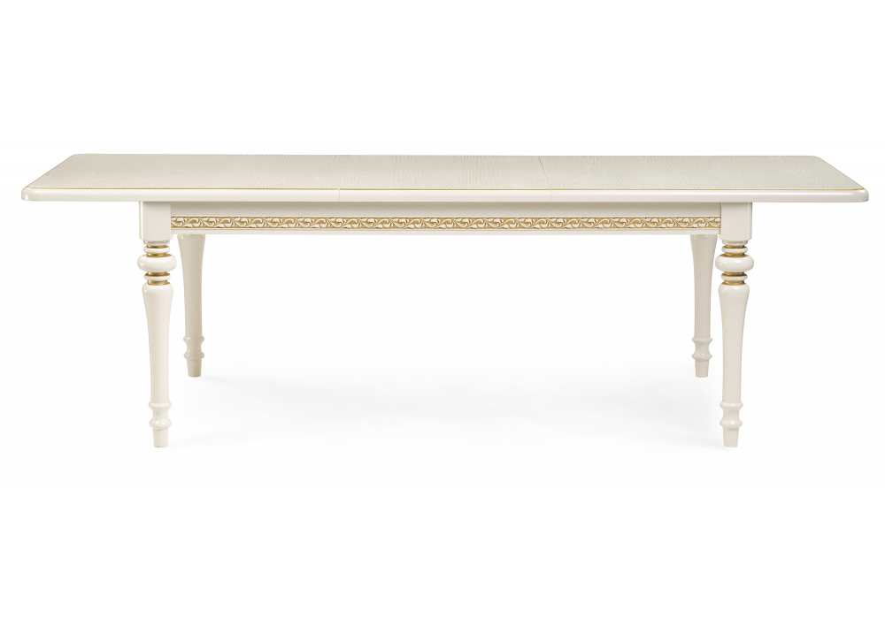 фото стол деревянный раскладной woodville маранта 618716 слоновая кость | 220svet.ru