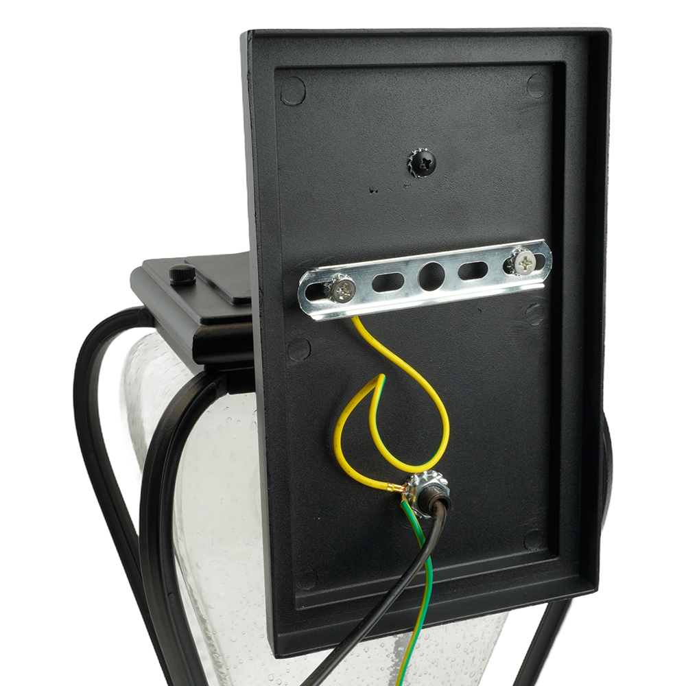 фото светильник садово-парковый feron pl741 на стену вниз  60w e27 230v, черный 51274 | 220svet.ru