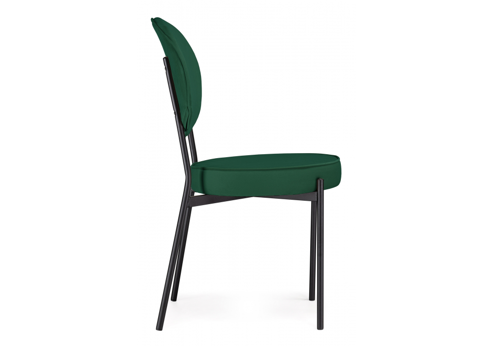 фото стул на металлокаркасе woodville ройс зеленый / черный 584278 | 220svet.ru