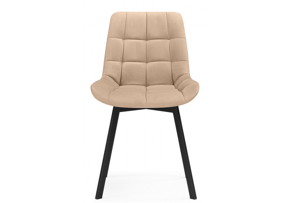 фото стул крутящийся  woodville челси 360 бежевый (zd 210) / черный 626080 | 220svet.ru