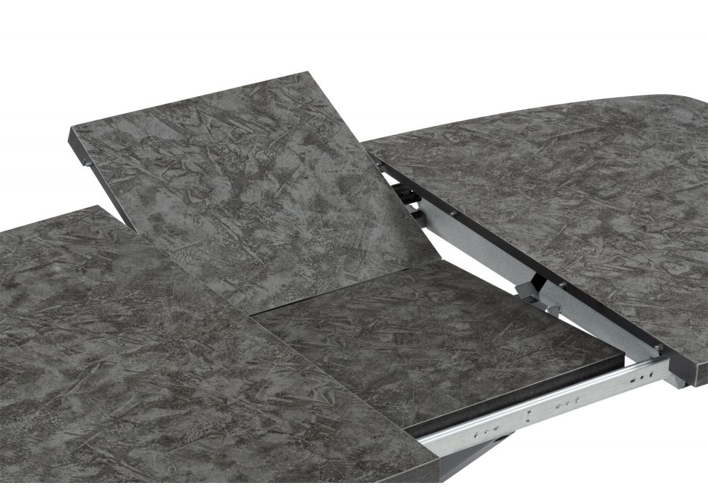 фото стол деревянный раскладной 116(160)x77 woodville кортез малави / серый 619925 | 220svet.ru