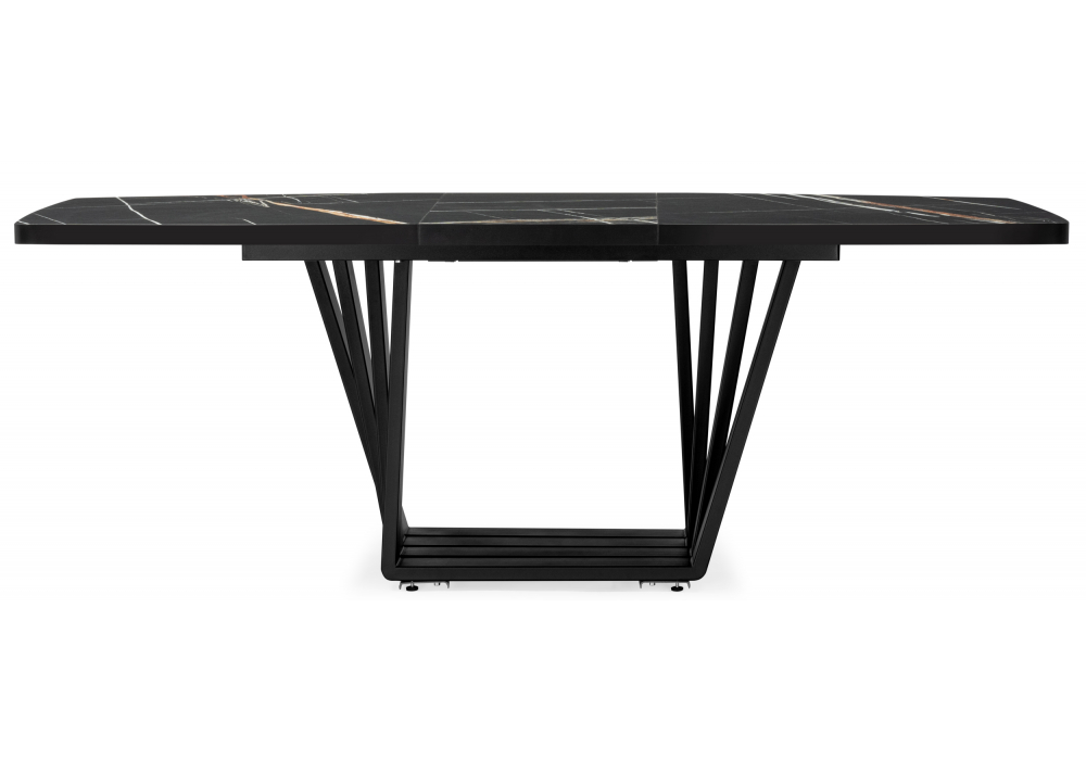 фото стол деревянный раскладной woodville эудес sahara noir / черный 630162 | 220svet.ru