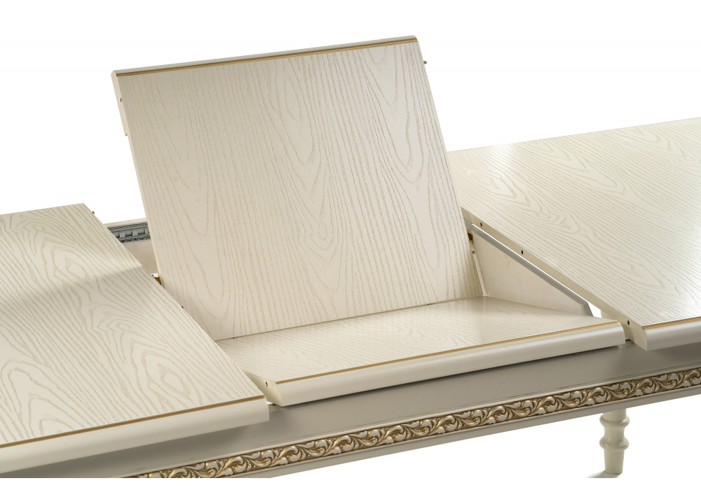 фото стол деревянный раскладной woodville маранта 618716 слоновая кость | 220svet.ru