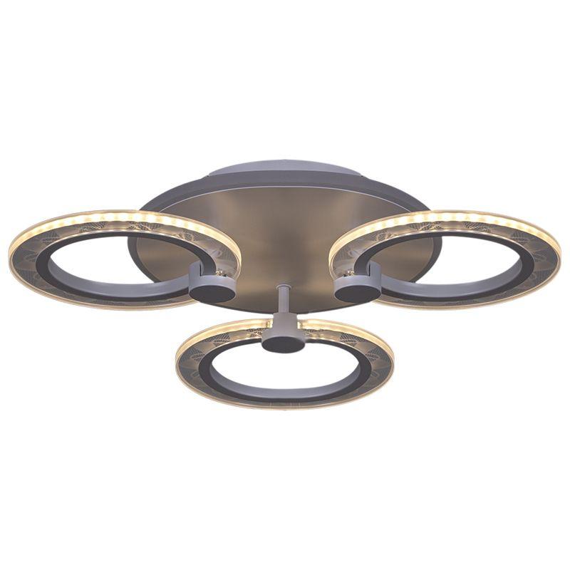 фото потолочная светодиодная люстра reluce 20309-0.3-3+1 wt 57w | 220svet.ru