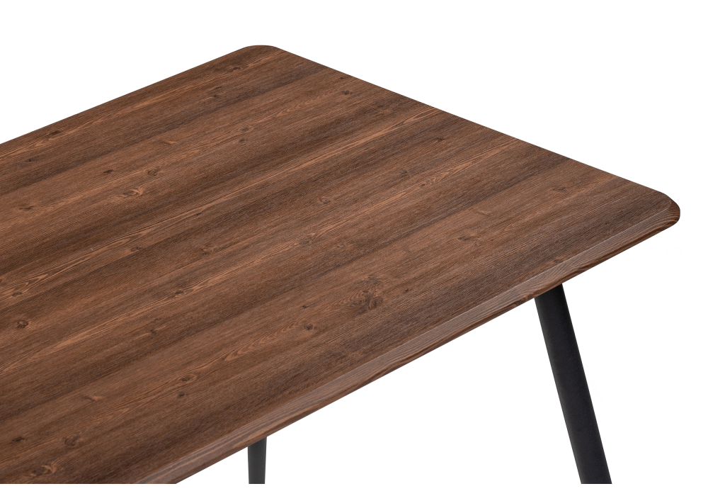 фото стол деревянный woodville кангас 120х80х77 орех кантри / черный 533164 | 220svet.ru