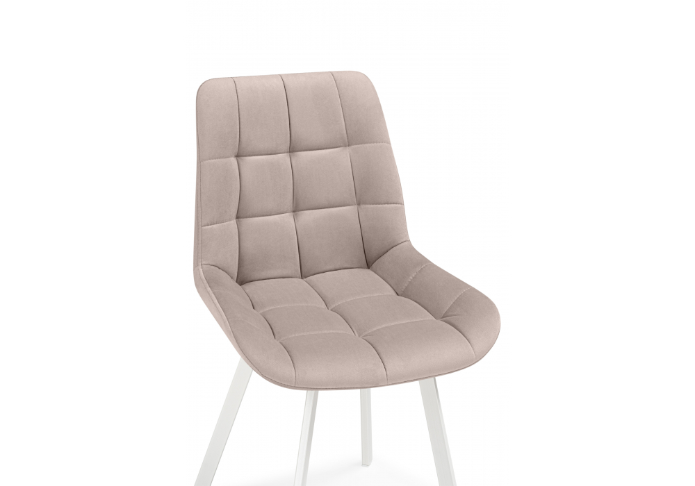 фото стул крутящийся woodville челси 360 латте (zd 290) / белый 626086 | 220svet.ru