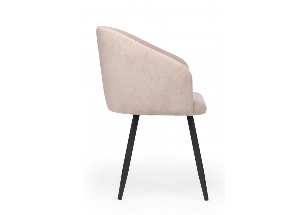 фото стул на металлокаркасе woodville монер латте (glory 10) / черный 632649 | 220svet.ru