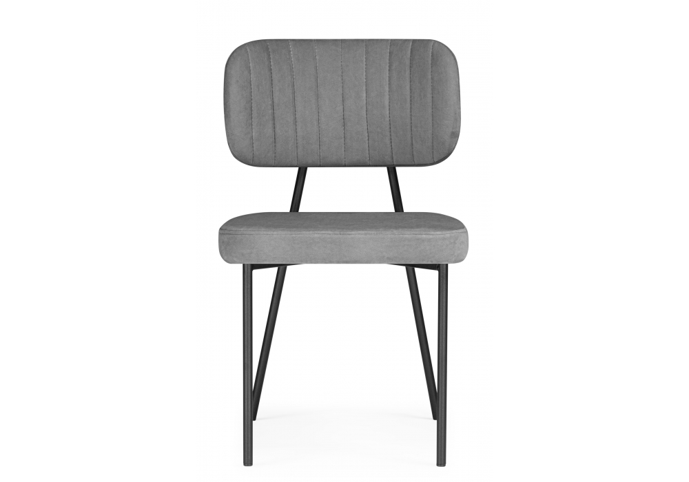 фото стул на металлокаркасе woodville вакао антрацитовый brendy stone 28 / черный 615184 | 220svet.ru