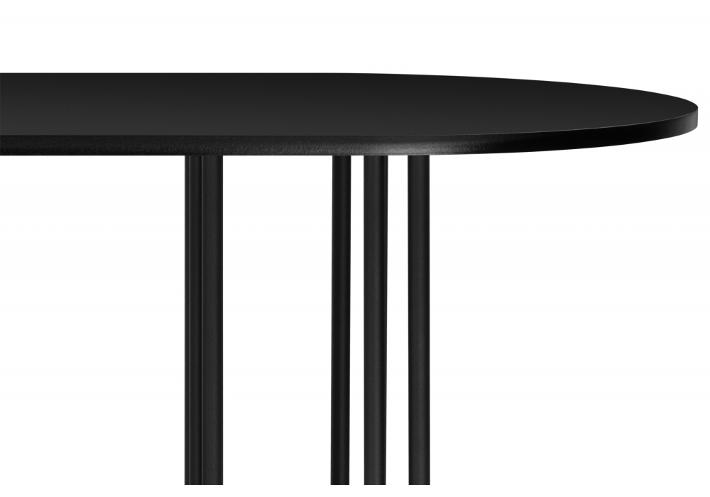 фото стол деревянный woodville хьюго черная шагрень пленка 620415 | 220svet.ru