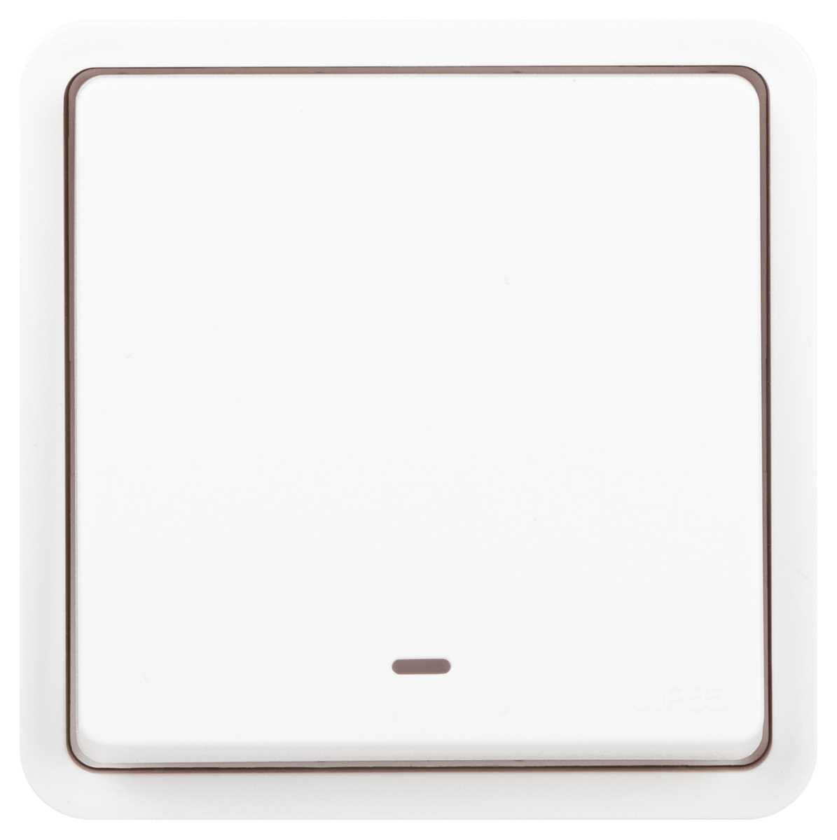 фото выключатель эра эксперт 11-1522-01 с подсветкой ip55 10ах-250в су белый б0063279 | 220svet.ru
