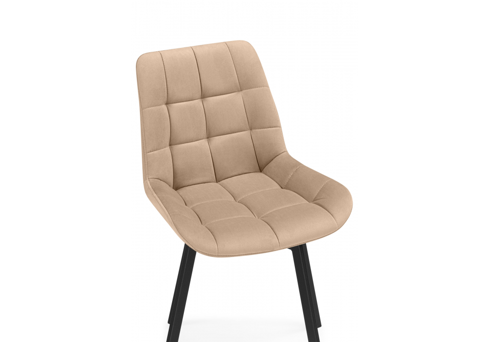 фото стул крутящийся  woodville челси 360 бежевый (zd 210) / черный 626080 | 220svet.ru