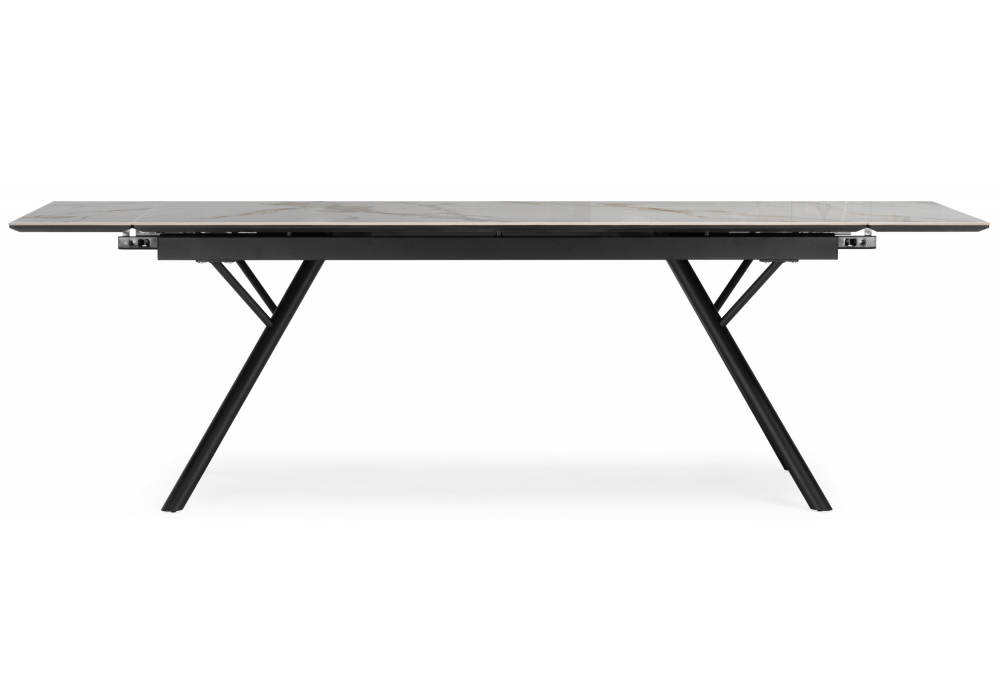 фото керамический стол раскладной woodville либерти золото черный кварц  621190 | 220svet.ru