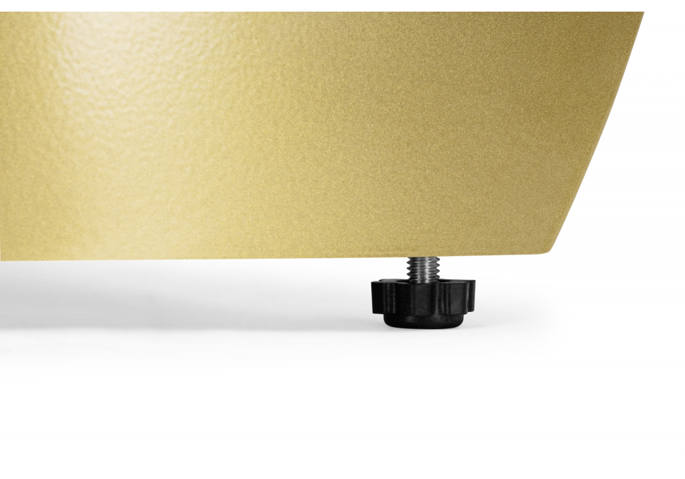 фото керамический стол раскладной 160(220)x90 woodville готланд бежевый / золото 622923 | 220svet.ru