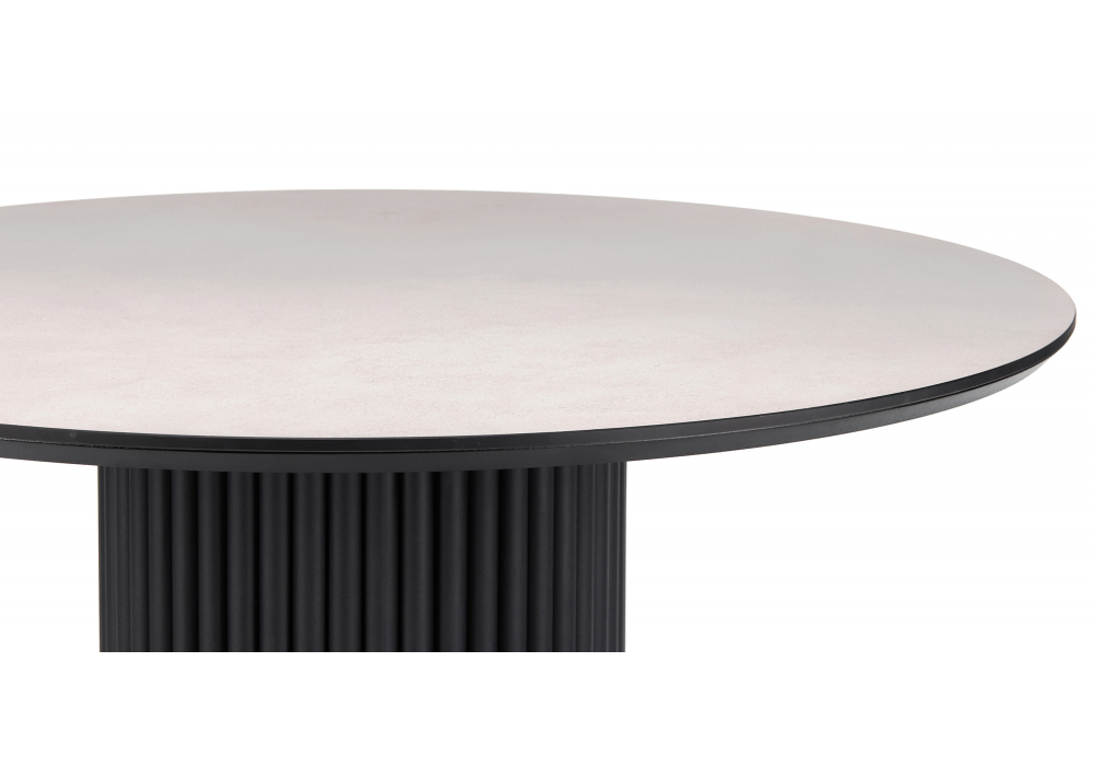 фото керамический стол 110 woodville барел krater perla repose / черный 625658 | 220svet.ru