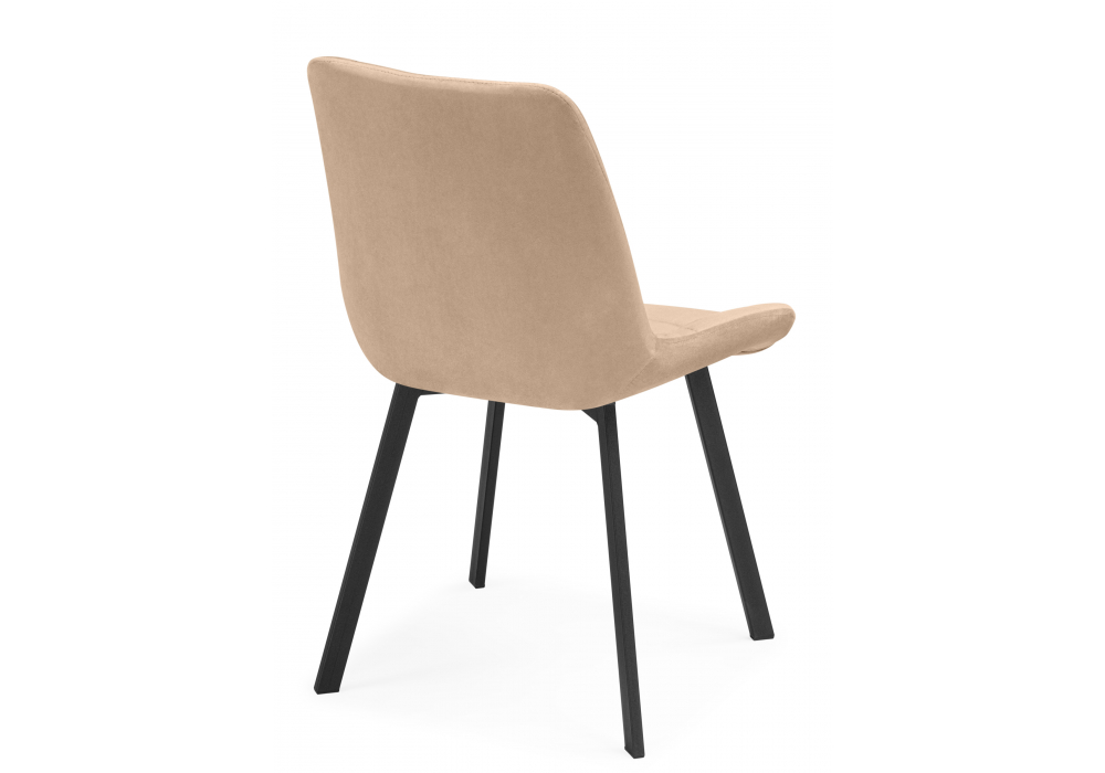 фото стул крутящийся  woodville челси 360 бежевый (zd 210) / черный 626080 | 220svet.ru