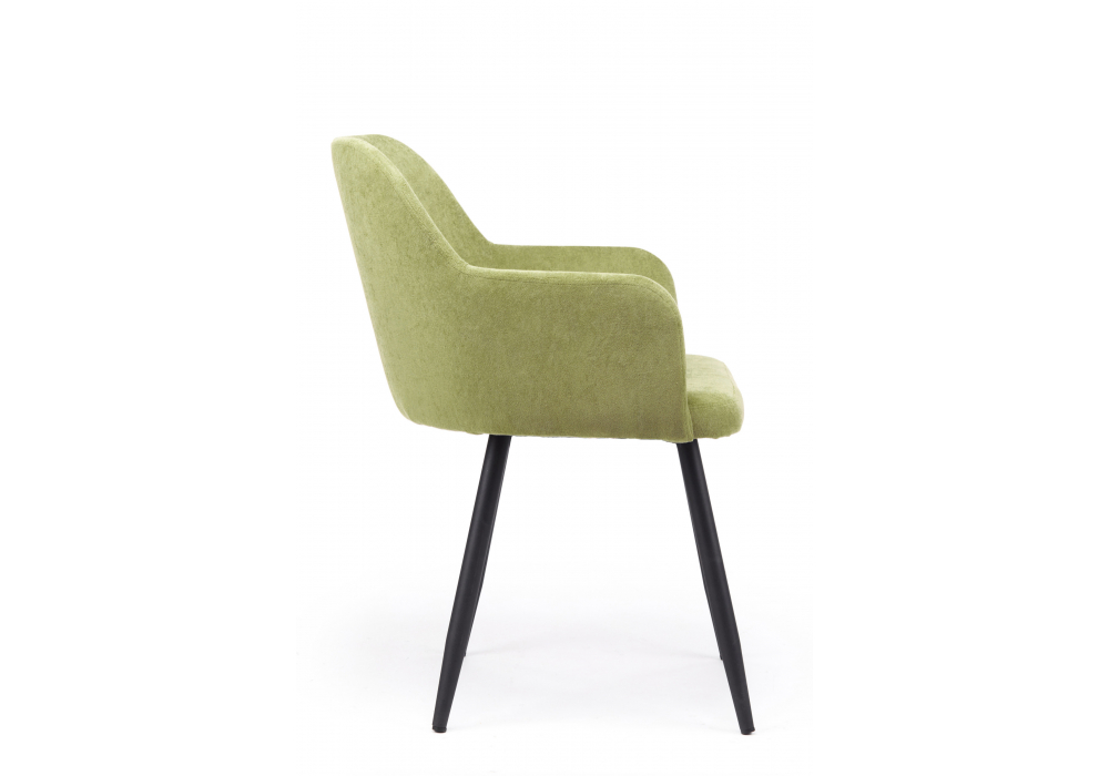 фото стул на металлокаркасе woodville инфини зеленый (ocean 013) / черный 631743 | 220svet.ru