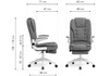 Миниатюра фото компьютерное кресло woodville mitis gray / white 15611 | 220svet.ru