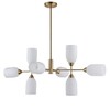 Миниатюра фото потолочная люстра на штанге lumion monroe 6512/8c | 220svet.ru