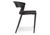 Миниатюра фото пластиковый стул woodville градно черный 589899 | 220svet.ru